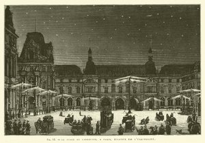 La Place du Carrousel, a Parigi, illuminata dall